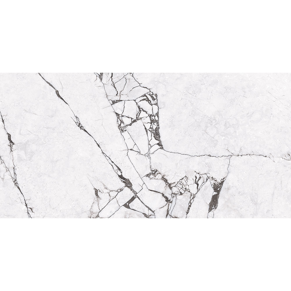 Gresie interior/exterior Vira, marmura alb lucios, 60 x 120 cm, 9 mm, 1.44 m2/cutie