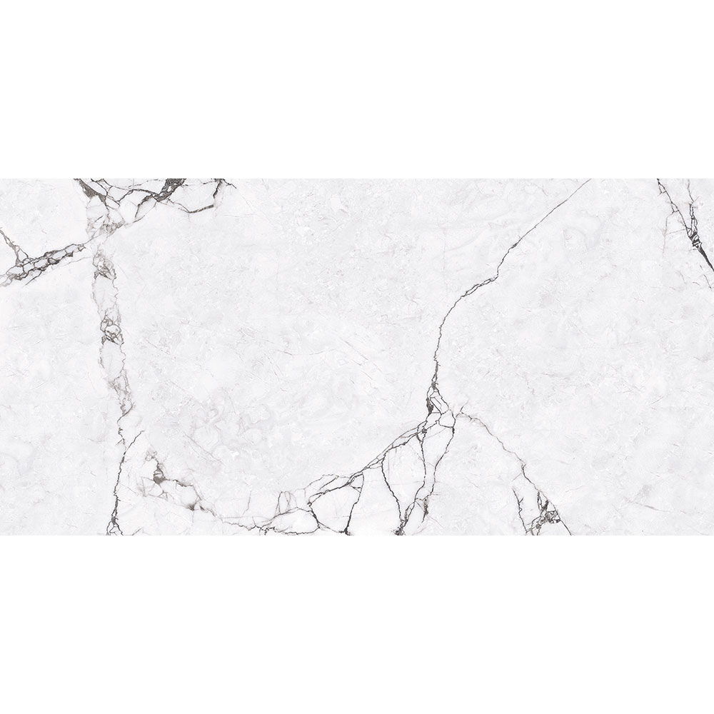 Gresie interior/exterior Vira, marmura alb lucios, 60 x 120 cm, 9 mm, 1.44 m2/cutie