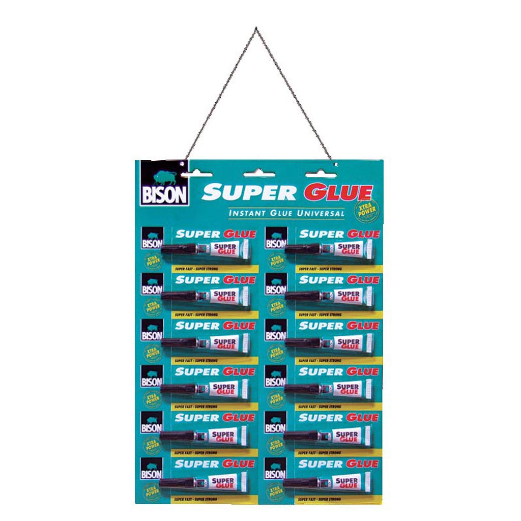 Super glue lichid BISON, transparent, 2g