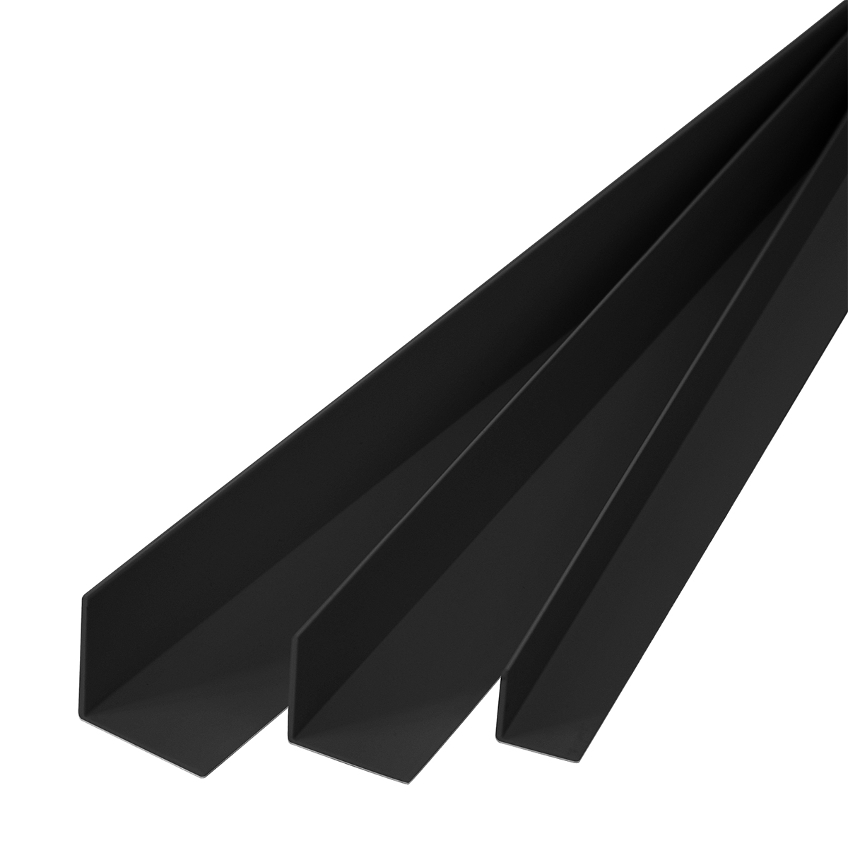 Coltar PVC Negru, 15 x 15 mm, 260 cm