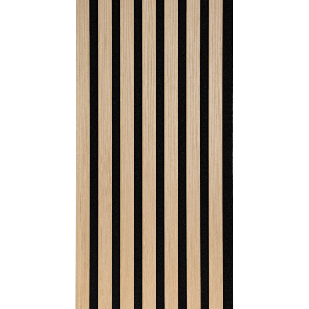 Panou riflaj DELI HOME Essential, 30x260 cm, MDF, stejar deschis