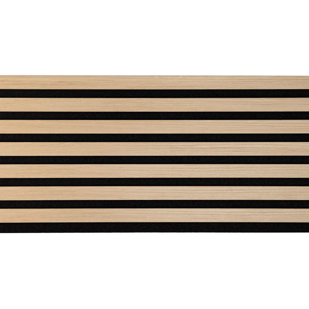 Panou riflaj DELI HOME Essential, 30x260 cm, MDF, stejar deschis