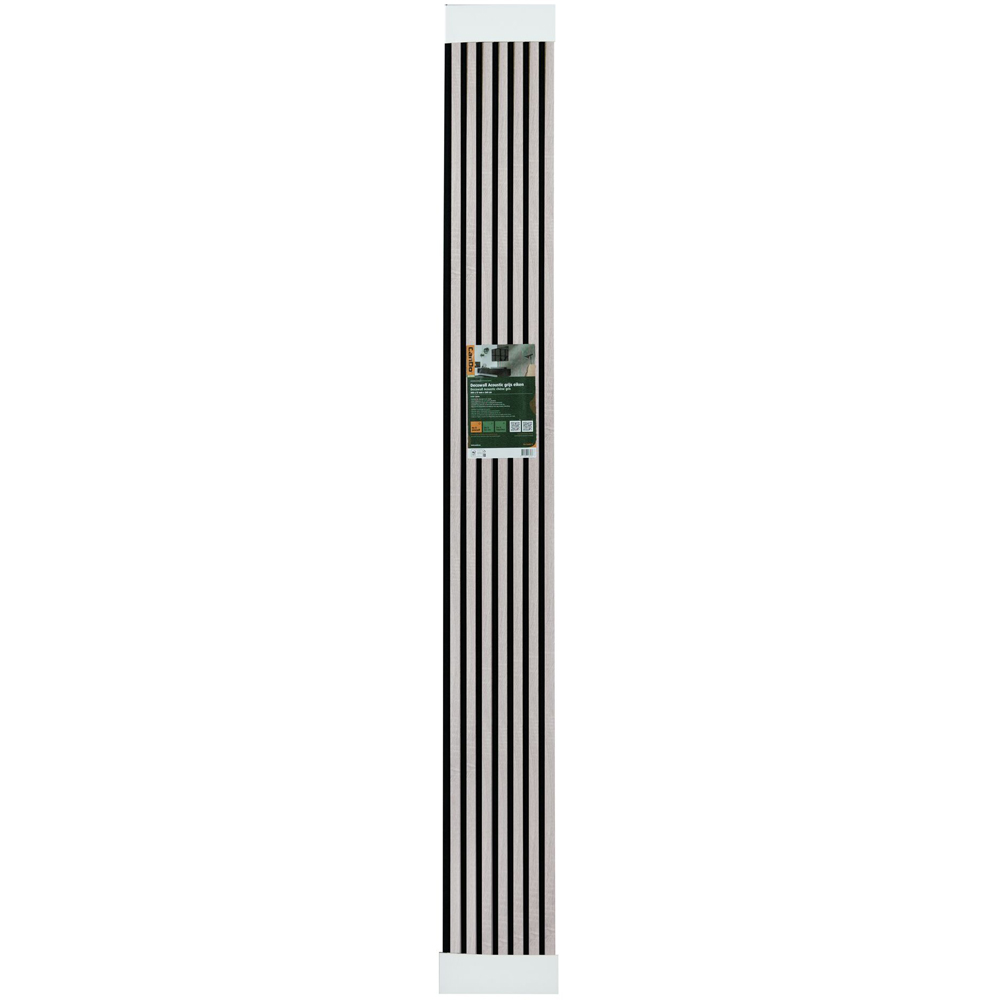 Panou riflaj DELI HOME Essential, 30x260 cm, MDF, stejar gri
