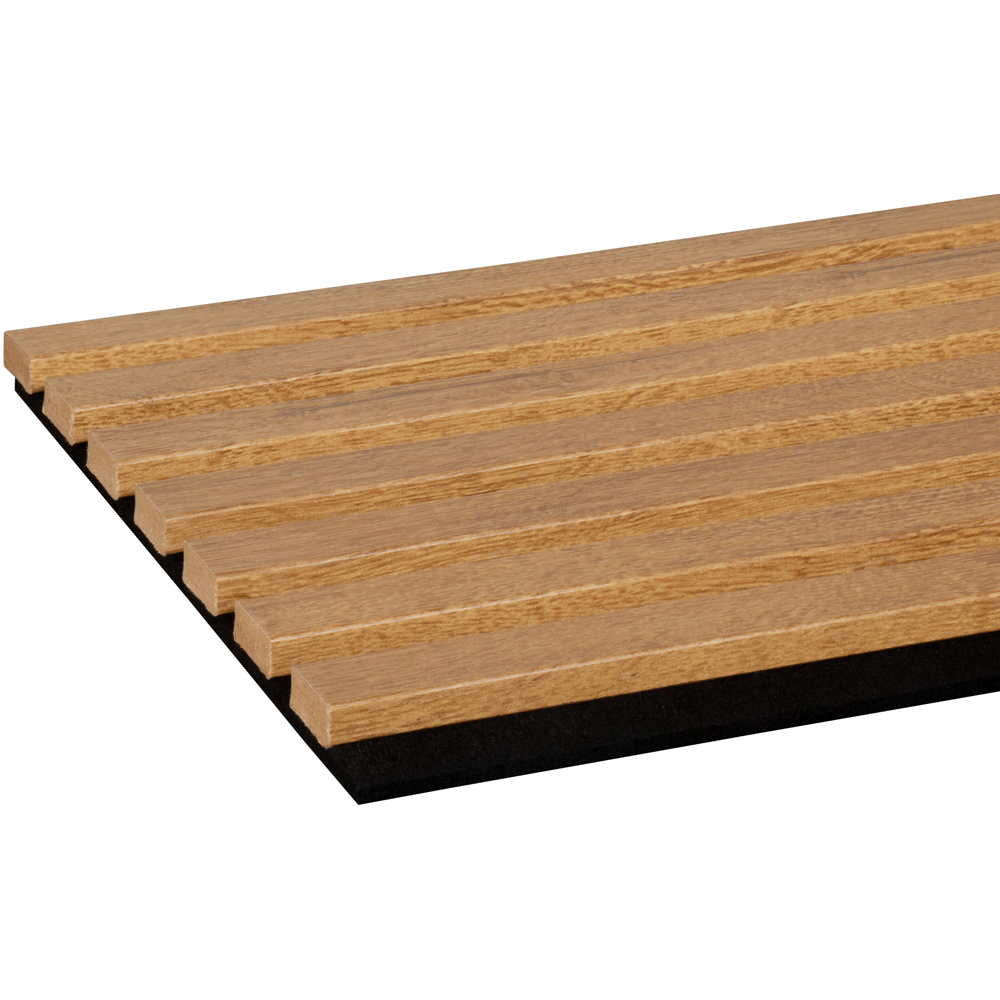 Panou riflaj DELI HOME Essential, 30x260 cm, MDF, stejar