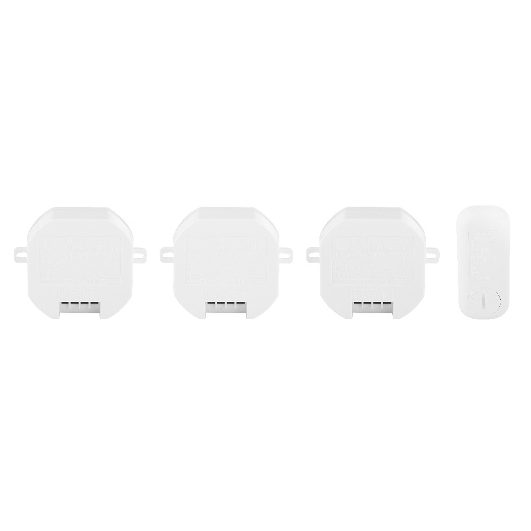 Set comutator lumini SH4-99557, 433 MHz, telecomanda, alb