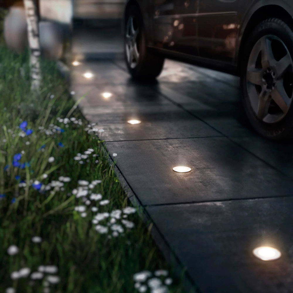 Spot LED Philips Moss, 3W, 270lm, 2700K, IP67, crom