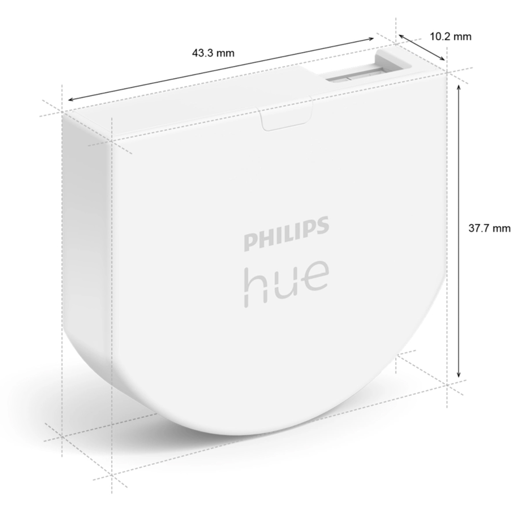 Set 2 module intrerupator PHILIPS HUE 8719514318021, Wi-Fi, ZigBee, alb