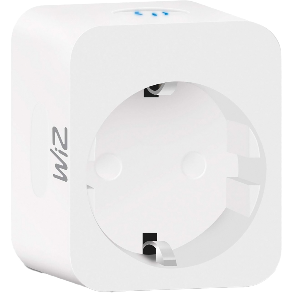 Priza inteligenta WIZ Smart Plug, Wi-Fi, IP20, Energy monitoring, alb