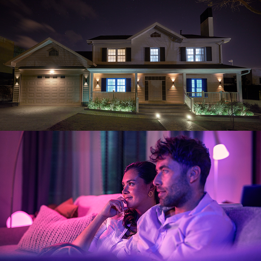 Bec LED PHILIPS HUE Essential, GU10, 5W, 345lm, Wi-Fi, lumina variabila, compatibil Alexa, Google Assistant