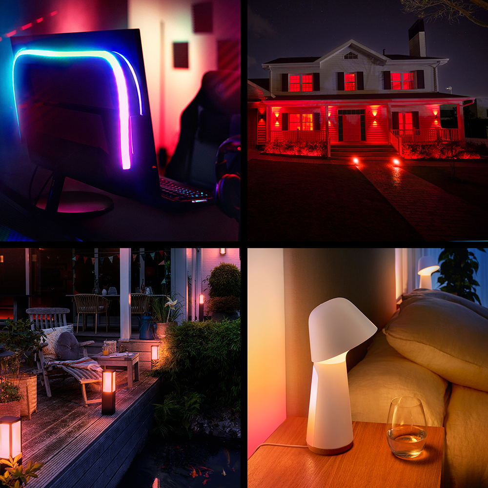 Bec LED PHILIPS HUE Essential, GU10, 5W, 345lm, Wi-Fi, lumina variabila, compatibil Alexa, Google Assistant