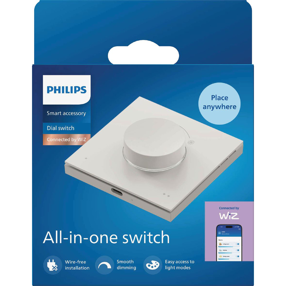 Controler inteligent cu functie dimmer PHILIPS 8721103136039, WiZ, IP20, alb