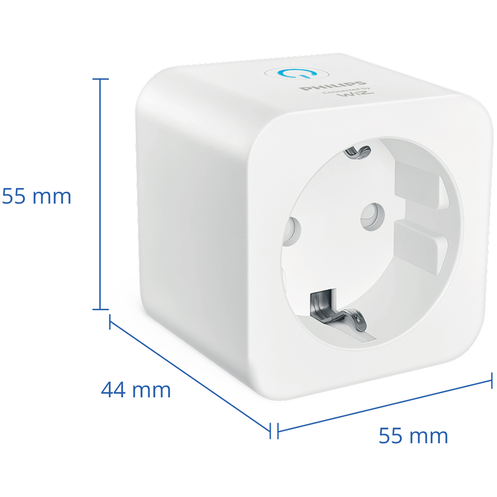 Priza inteligenta PHILIPS 8721103136213, Wi-Fi, WiZ, IP20, alb