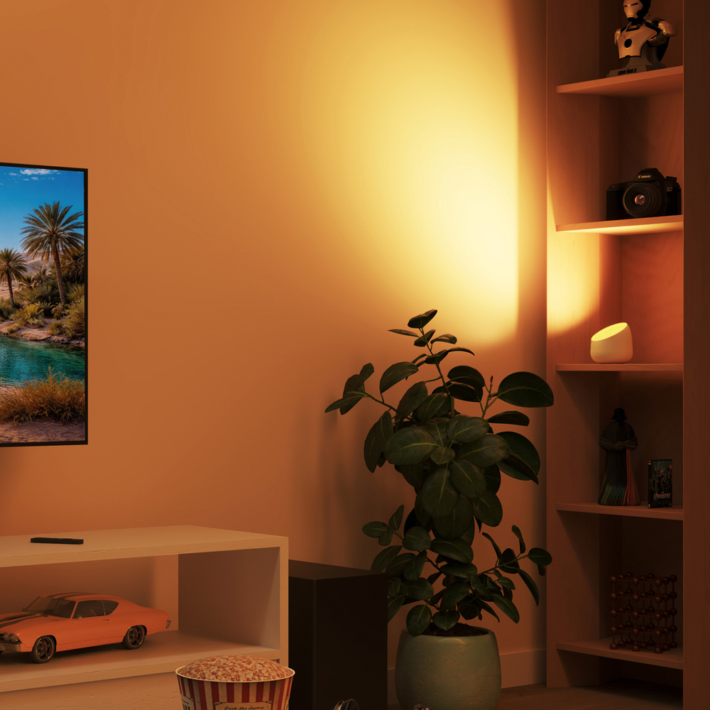 Lampa LED inteligenta PHILIPS 8721103158956, 8.5W, 620lm, Wi-Fi, WiZ, RGBW, alb