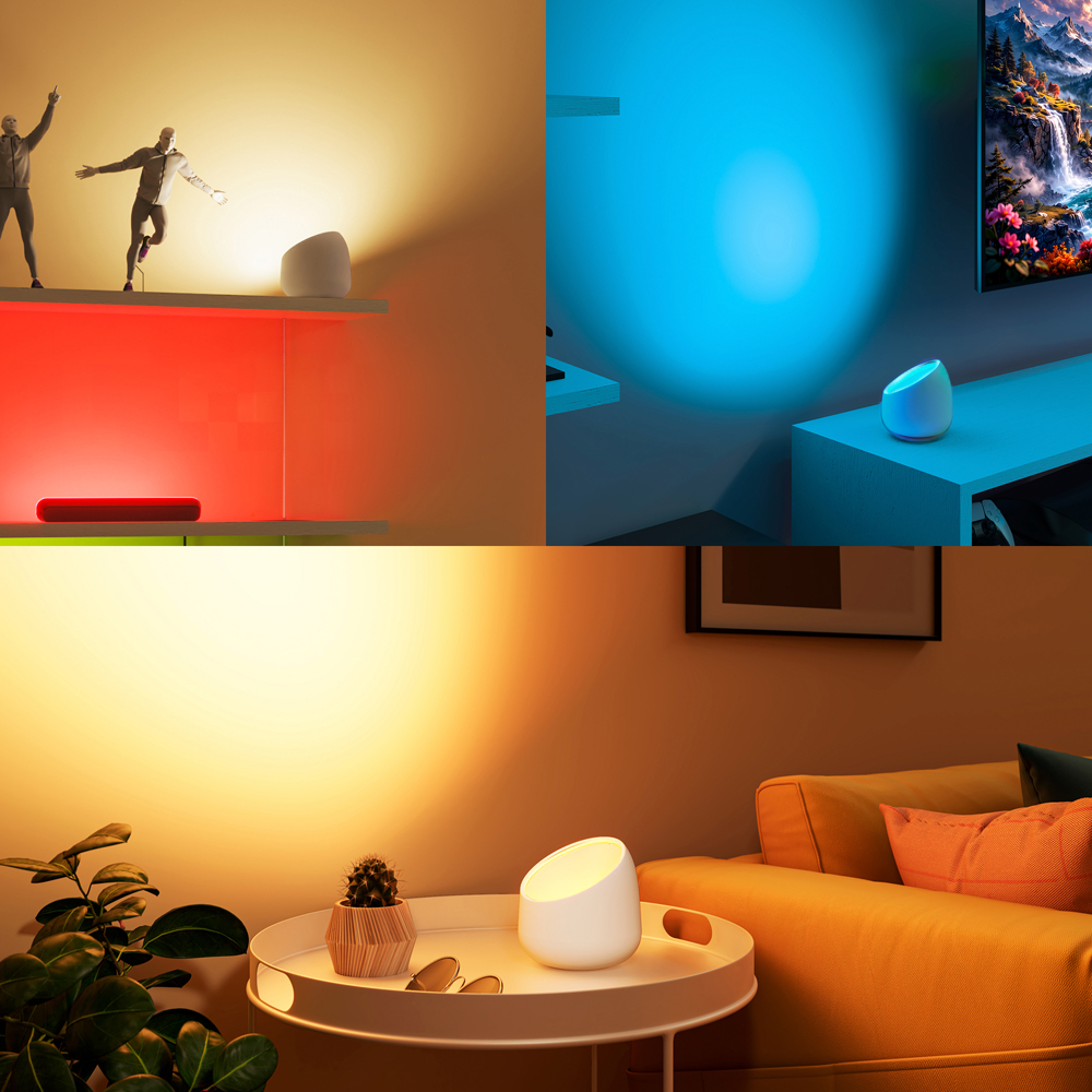 Lampa LED inteligenta PHILIPS 8721103158956, 8.5W, 620lm, Wi-Fi, WiZ, RGBW, alb