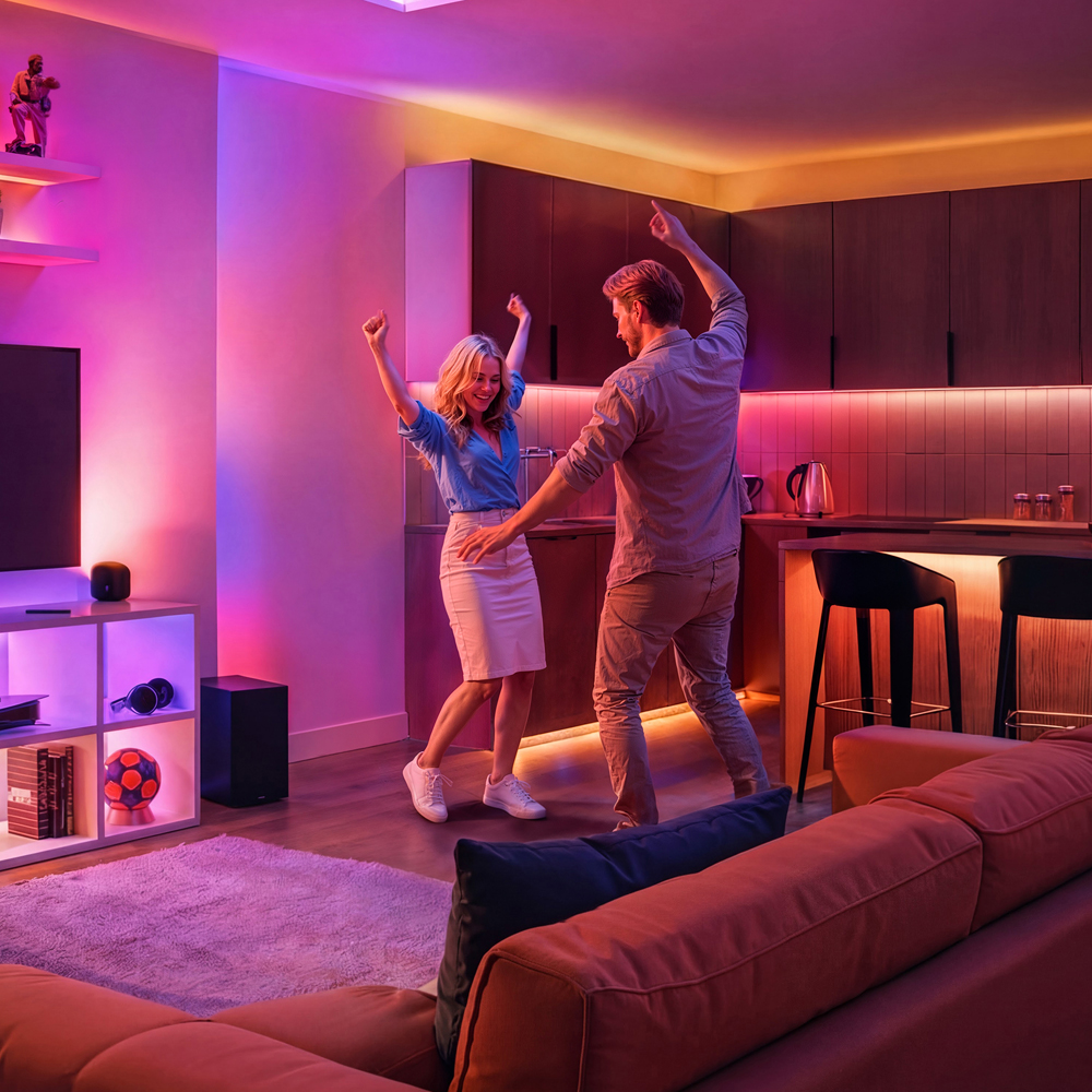 Lampa LED inteligenta PHILIPS 8721103158956, 8.5W, 620lm, Wi-Fi, WiZ, RGBW, alb