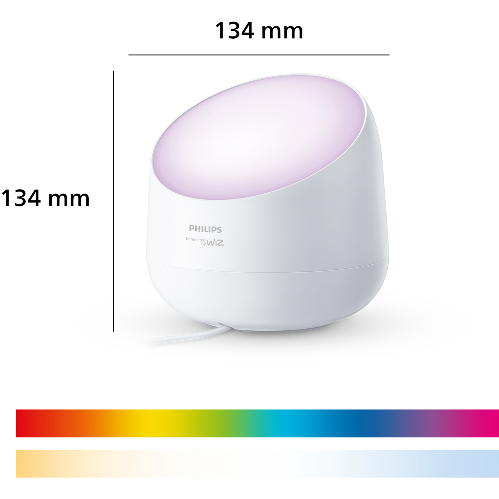 Lampa LED inteligenta PHILIPS 8721103158956, 8.5W, 620lm, Wi-Fi, WiZ, RGBW, alb