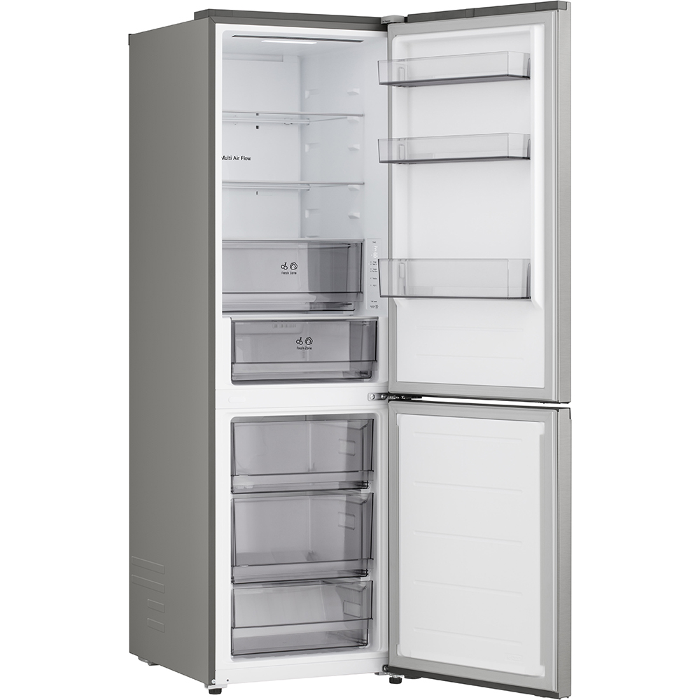 Combina frigorifica LG GBBSJ10EPY, No Frost, 333 l, H 186 cm, Clasa E, ThinQ, argintiu