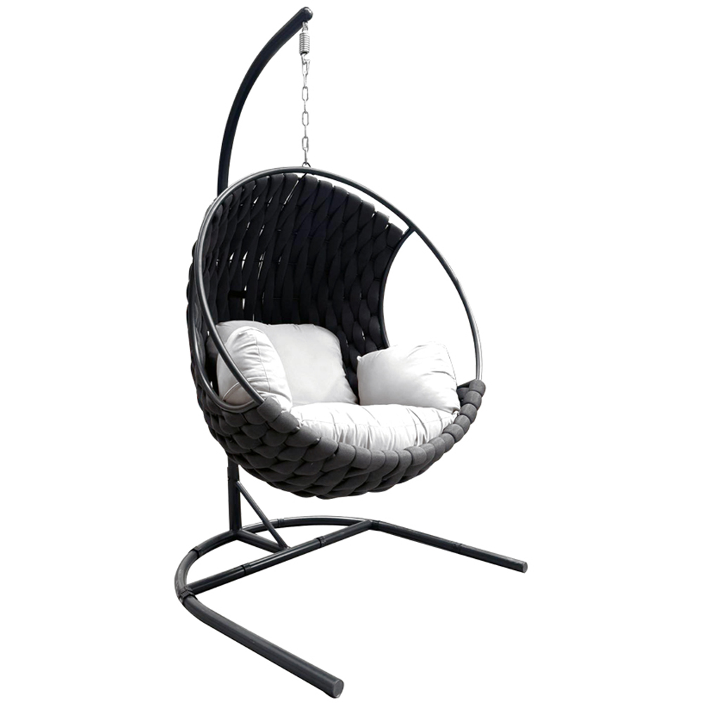 Leagan HOME DECOR, 105 x 195 x 105 cm, gri inchis