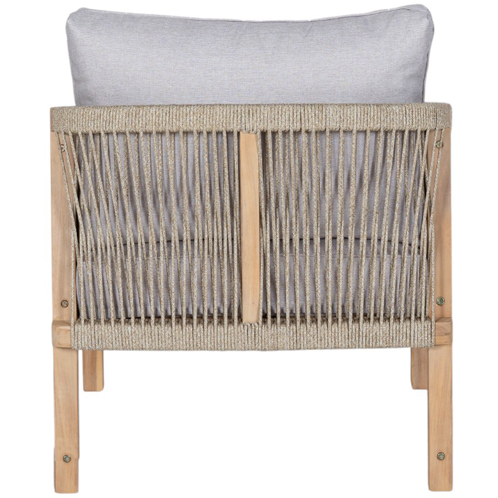 Set mobilier gradina HOME DECOR, 4 piese, gri deschis