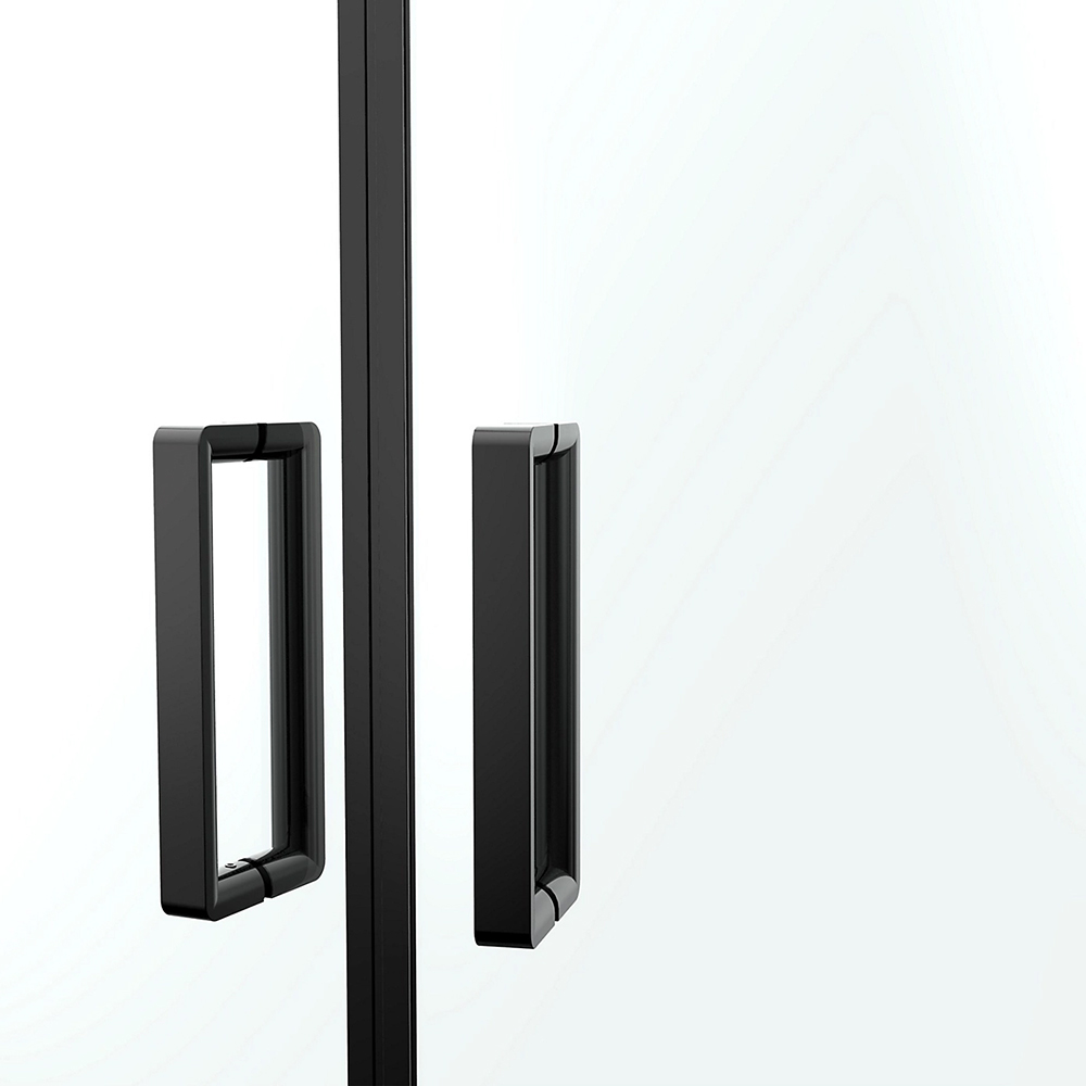Cabina dus standard GOODHOME Ledava, montaj dreapta, 120 x 80 x 195 cm, sticla securizata 8mm, profil negru