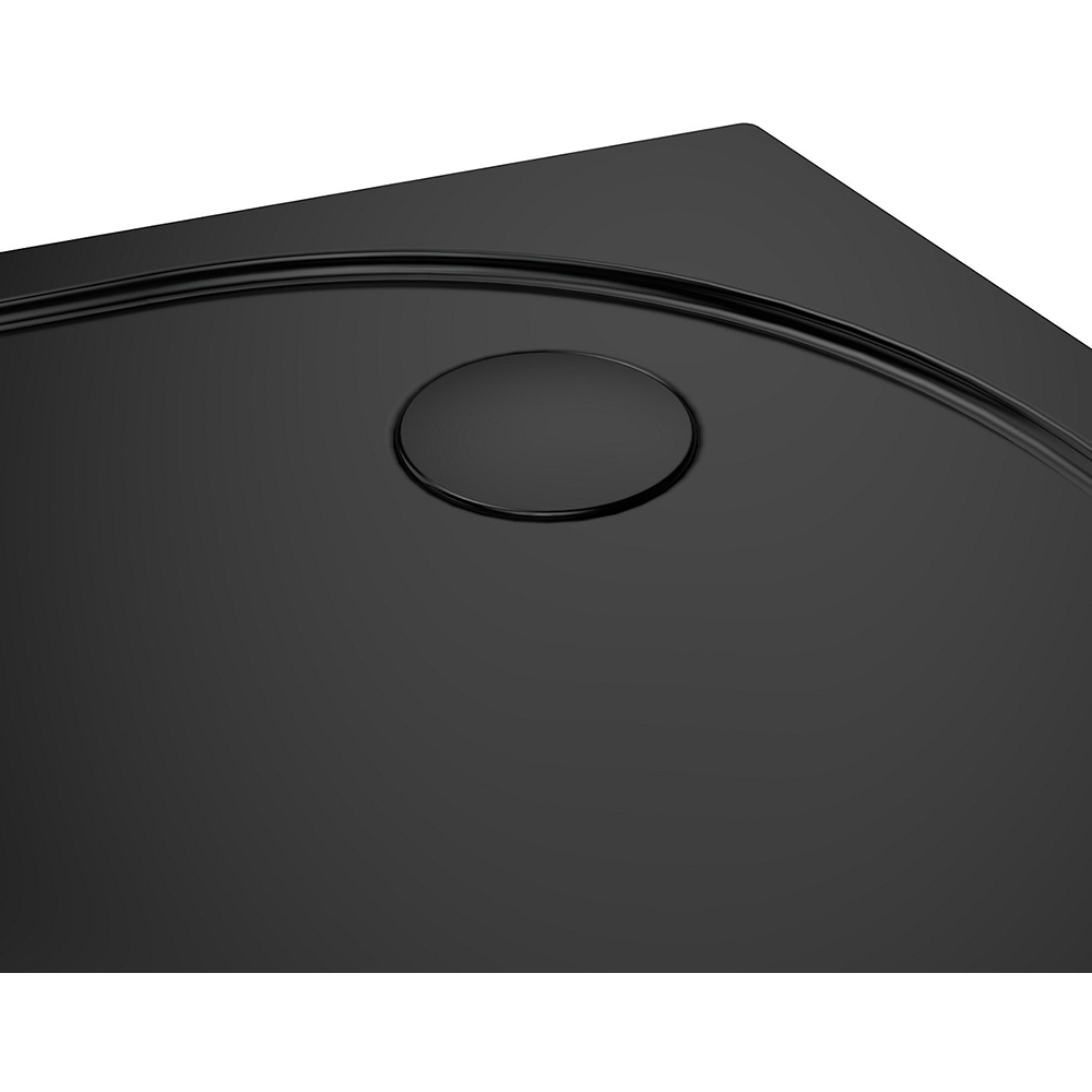 Cabina dus standard GOODHOME Ledava, montaj dreapta, 120 x 80 x 195 cm, sticla securizata 8mm, profil negru