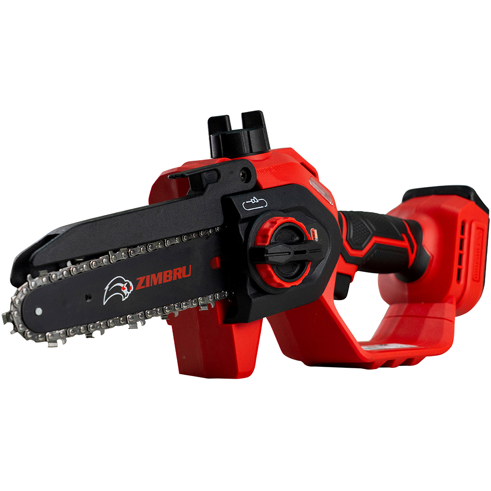 Mini fierastrau cu lant pe acumulator ZIMBRU 90E, 20V, 2Ah, 90mm