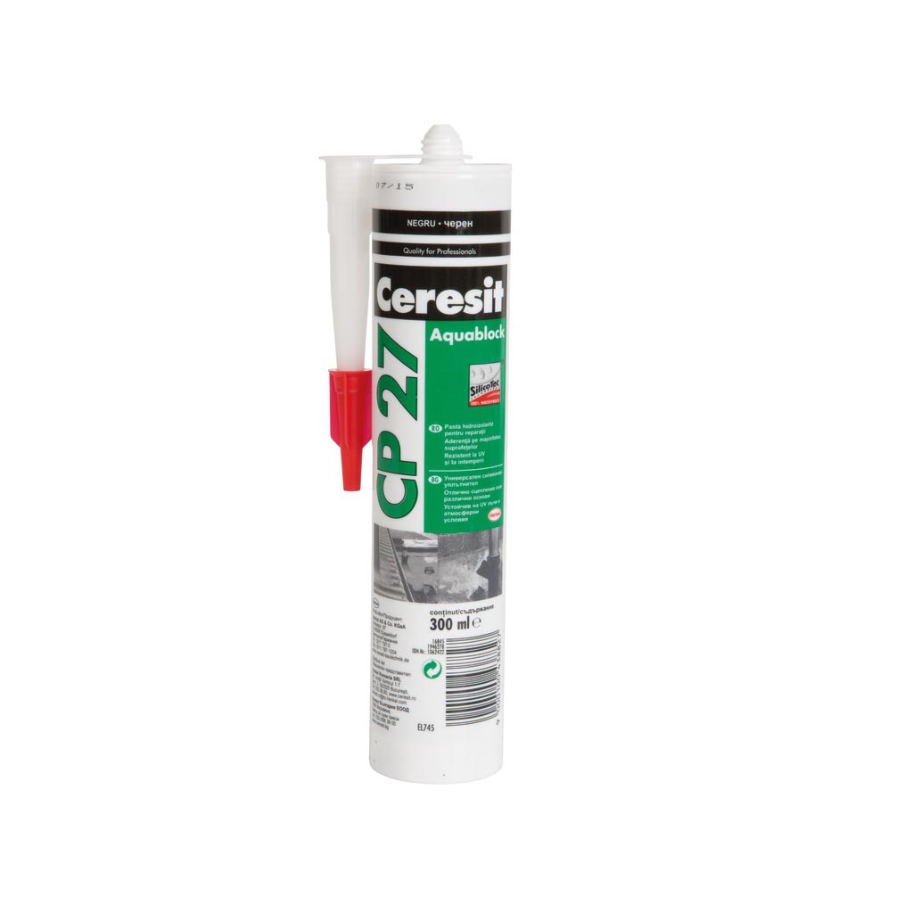 Pasta hidroizolanta, interior/exterior, culoare negru, 300 ml  Ceresit