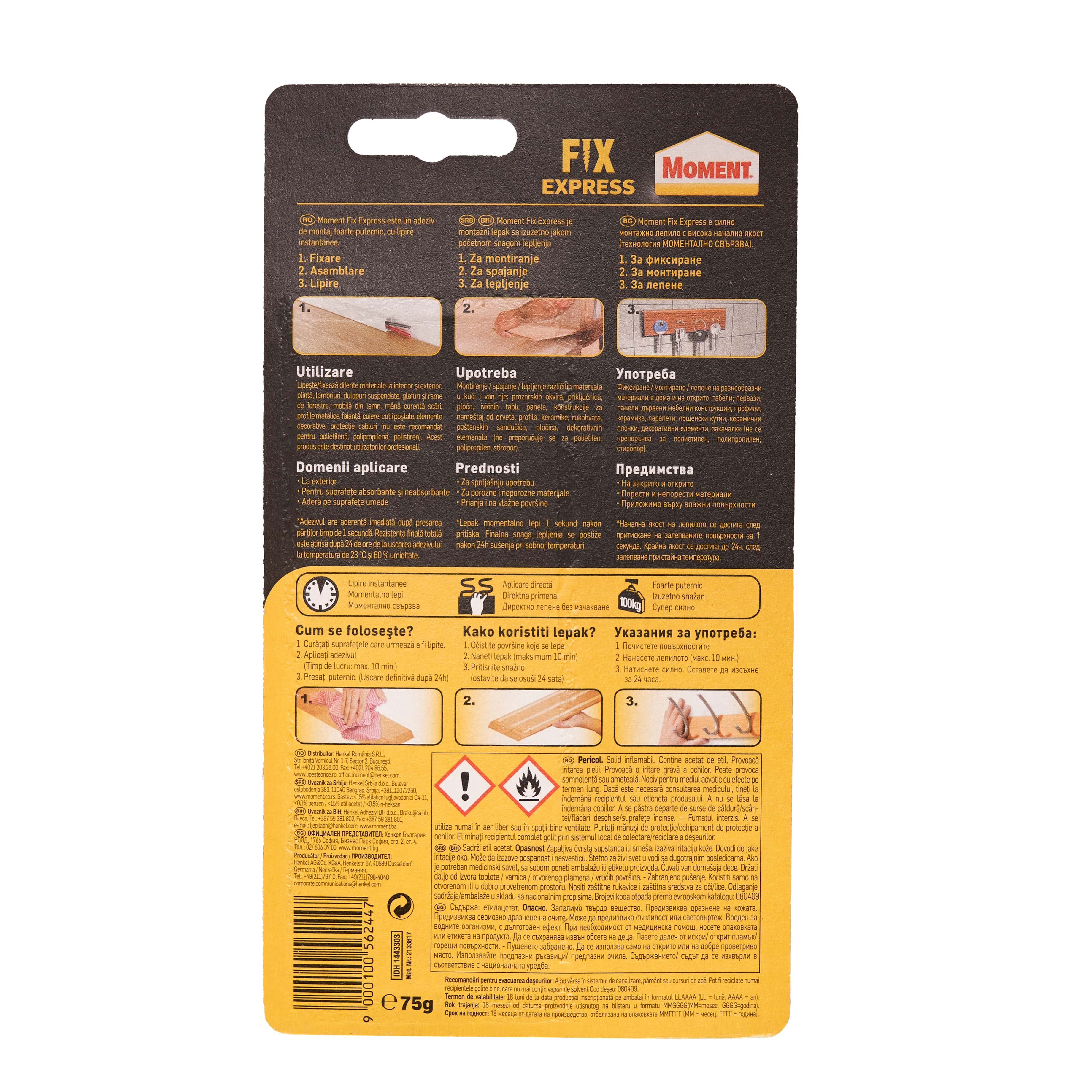 Adeziv montaj Moment Fix, 75 g