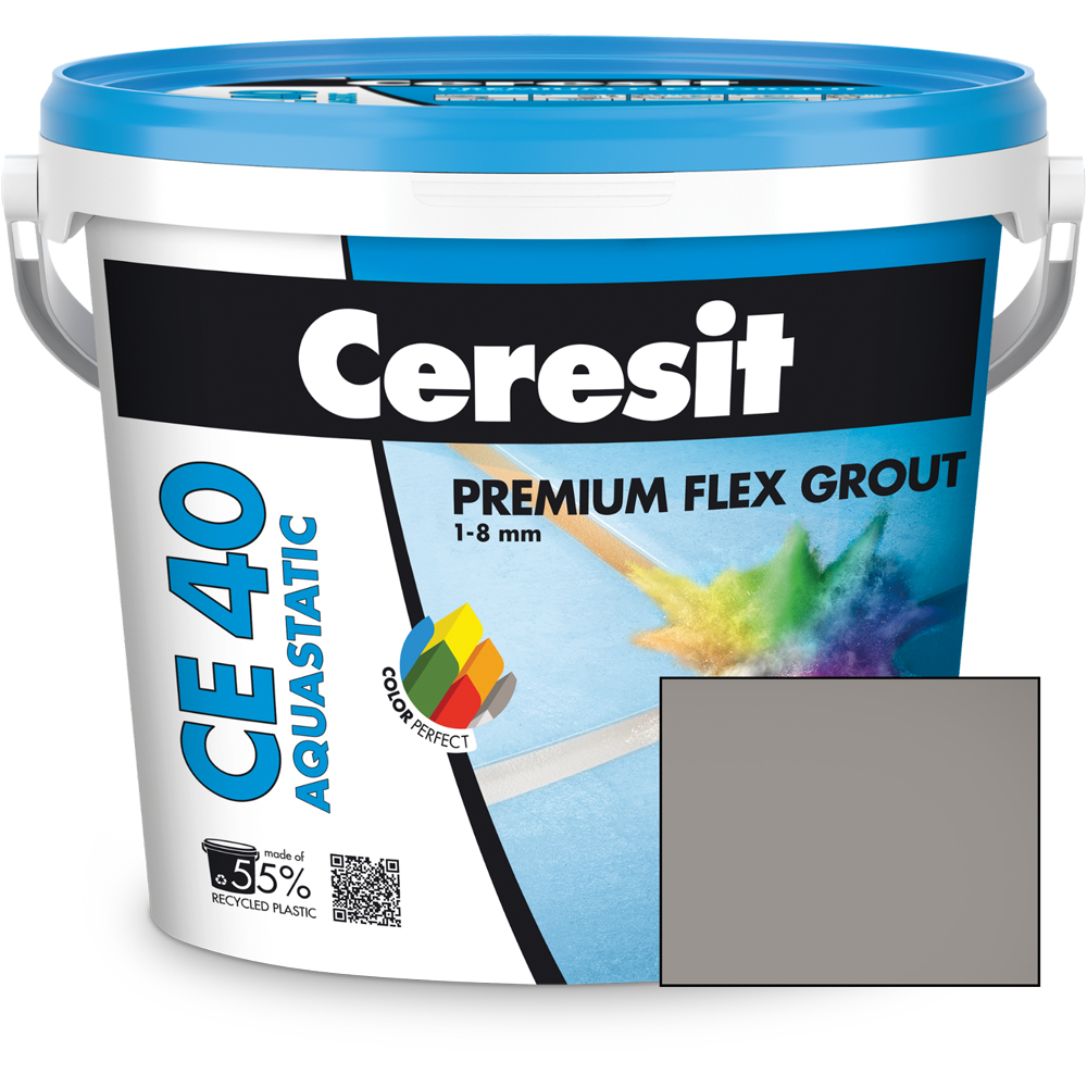 Chit de rosturi gresie si faianta CERESIT CE40, Antracite, interior/exterior, 5 kg