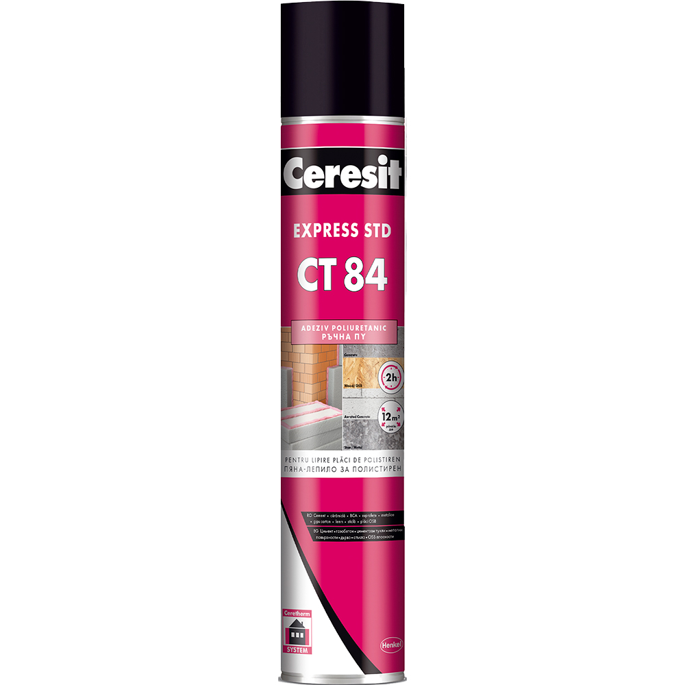 Adeziv poliuretanic CERESIT CT 84 Express STD, 750 ml