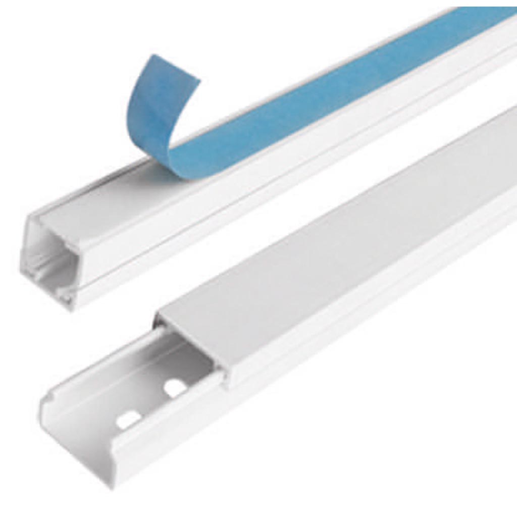 Canal cablu cu banda adeziva Dietzel, PVC, 16 x 16 x 2000 mm