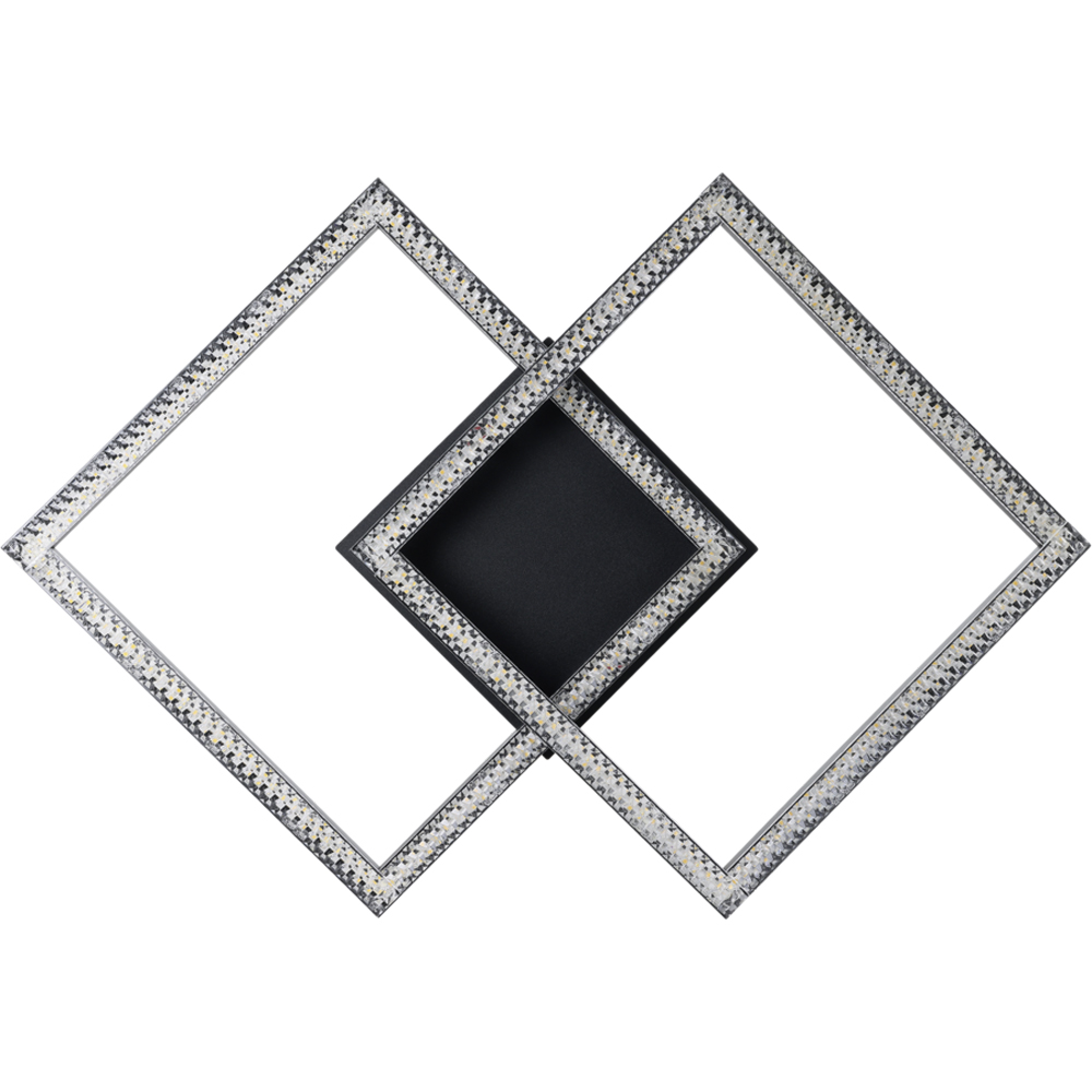 Plafoniera Led EGLO Lejias, 21W, 3050lm, lumina calda, IP20, negru