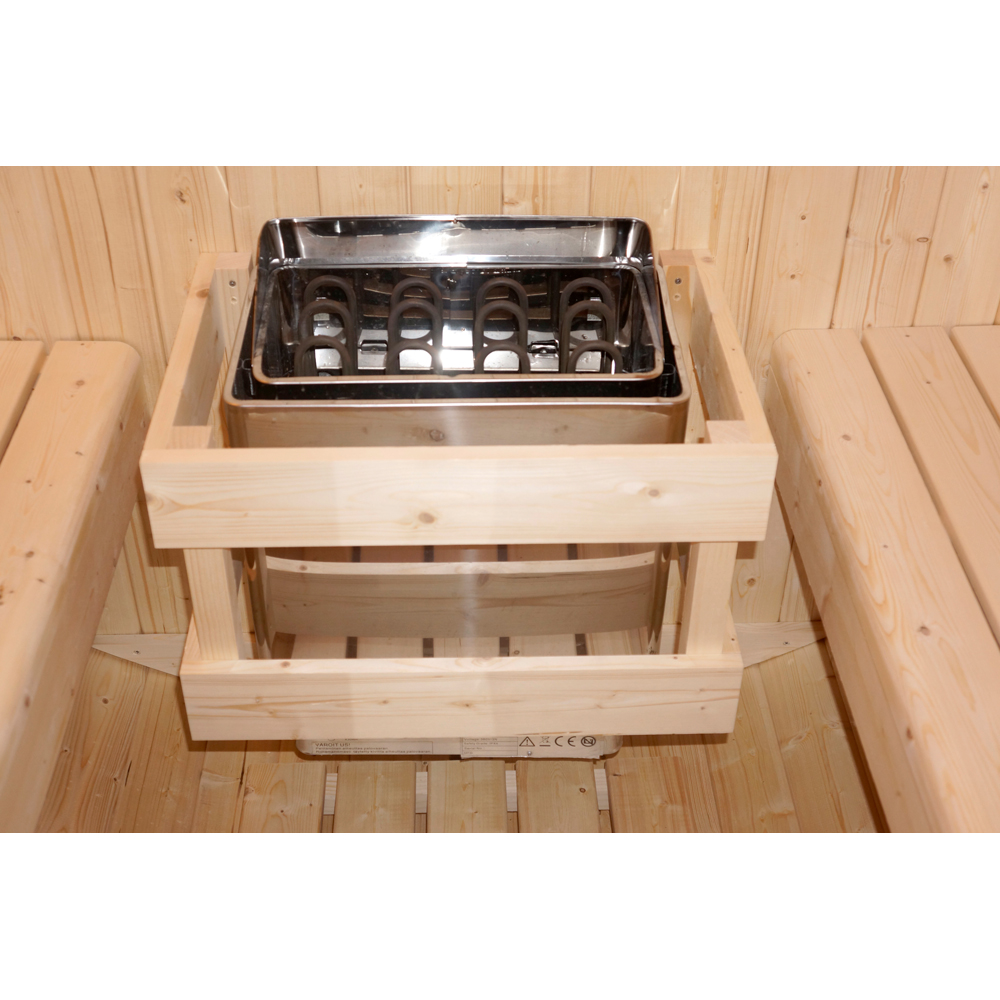 Sauna finlandeza SANOTECHNIK Tromso L, 189 x 180 x 191.5 cm, 4 persoane, natur