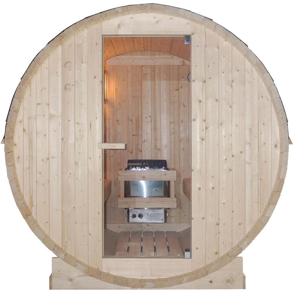 Sauna finlandeza SANOTECHNIK Tromso L, 189 x 180 x 191.5 cm, 4 persoane, natur