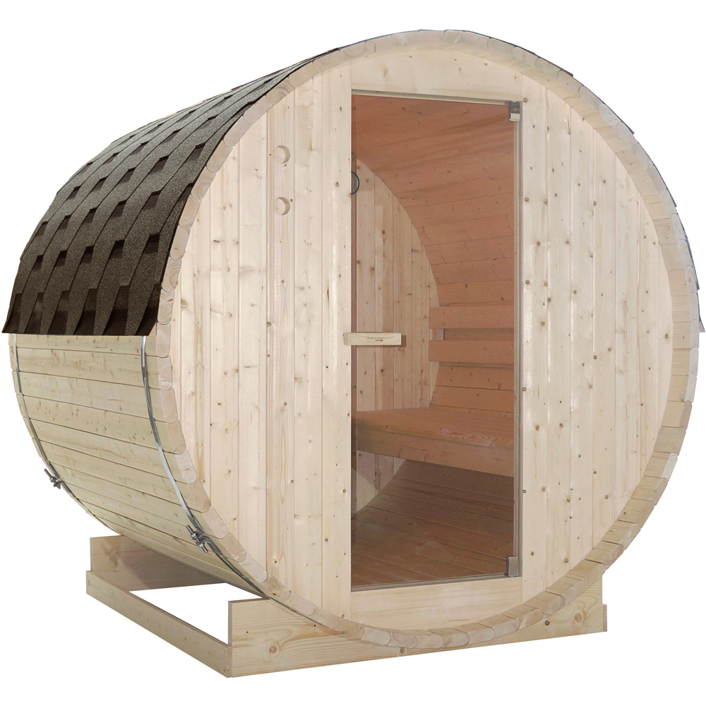 Sauna finlandeza SANOTECHNIK Tromso L, 189 x 180 x 191.5 cm, 4 persoane, natur