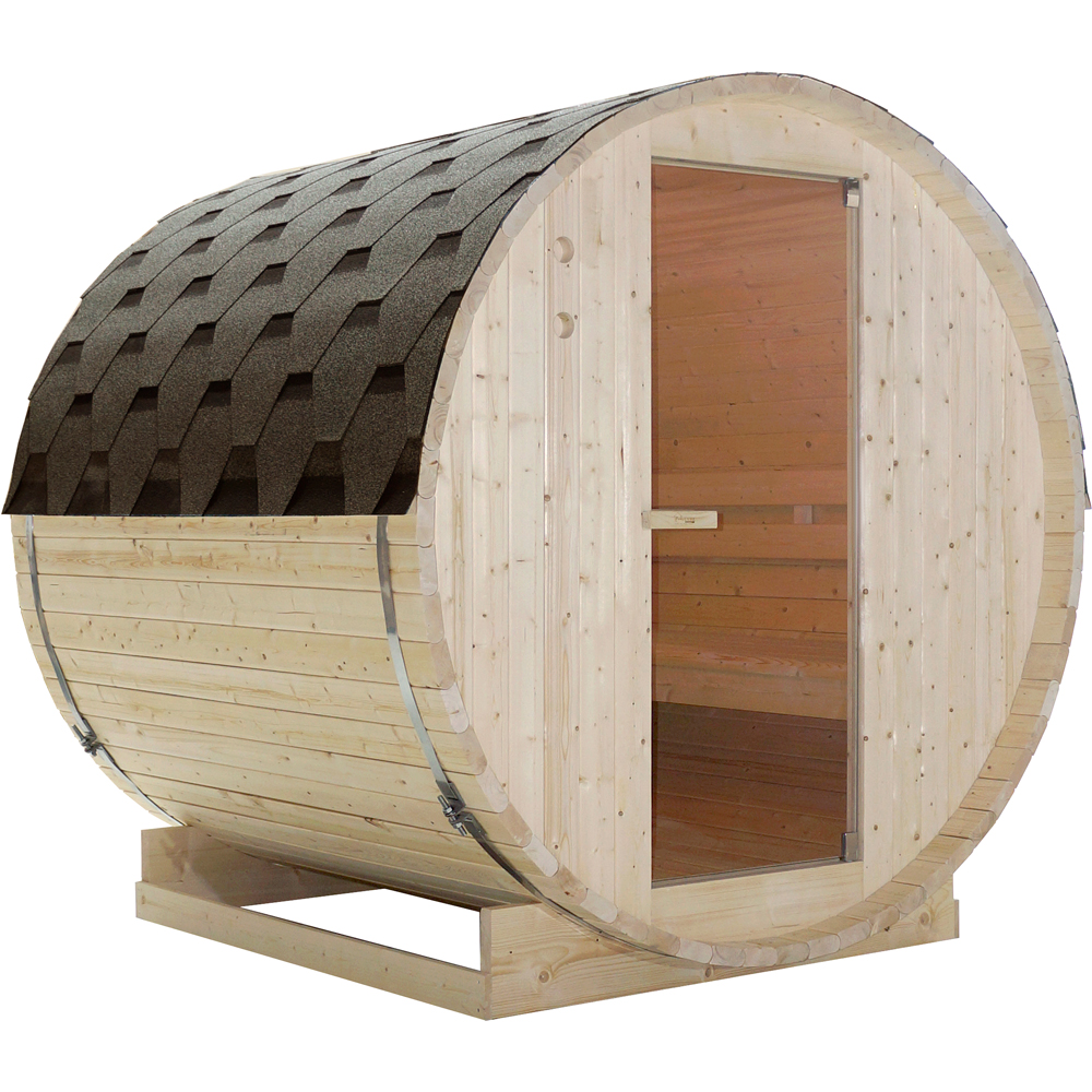 Sauna finlandeza SANOTECHNIK Tromso L, 189 x 180 x 191.5 cm, 4 persoane, natur