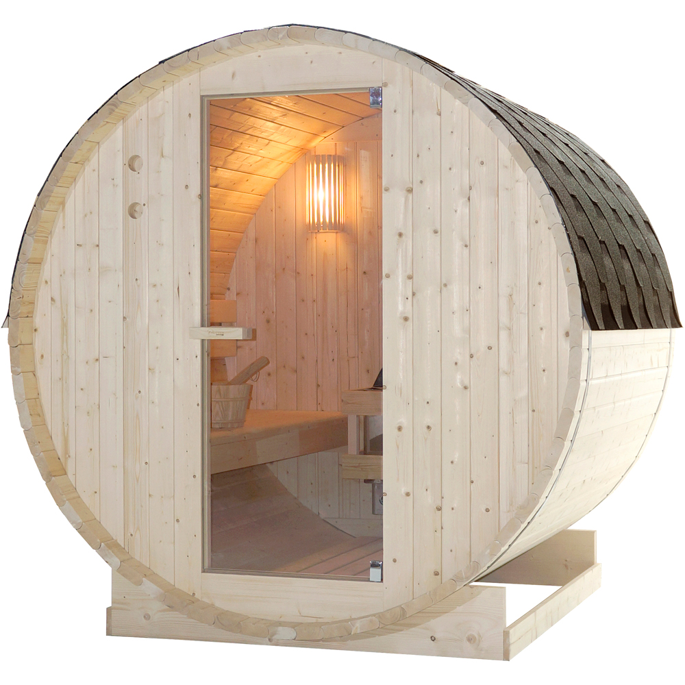 Sauna finlandeza SANOTECHNIK Tromso L, 189 x 180 x 191.5 cm, 4 persoane, natur