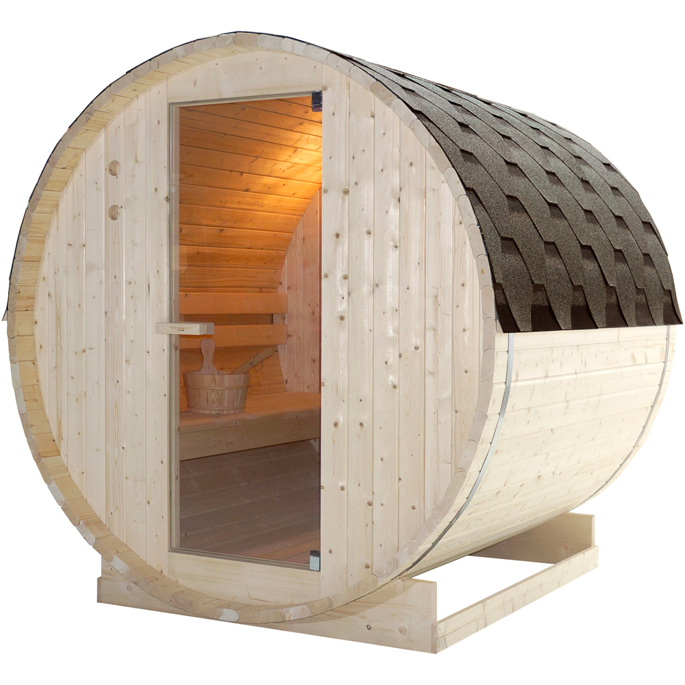 Sauna finlandeza SANOTECHNIK Tromso L, 189 x 180 x 191.5 cm, 4 persoane, natur