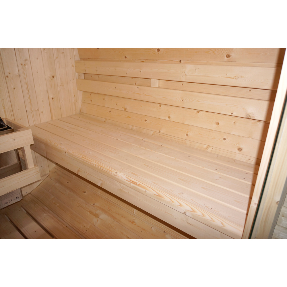 Sauna finlandeza SANOTECHNIK Tromso L, 189 x 180 x 191.5 cm, 4 persoane, natur