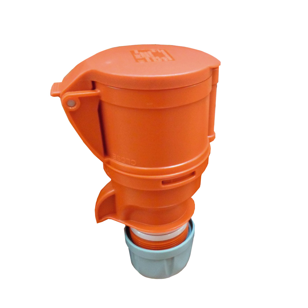 Priza industriala aplicata, IP44, 32A, ABS, rosu