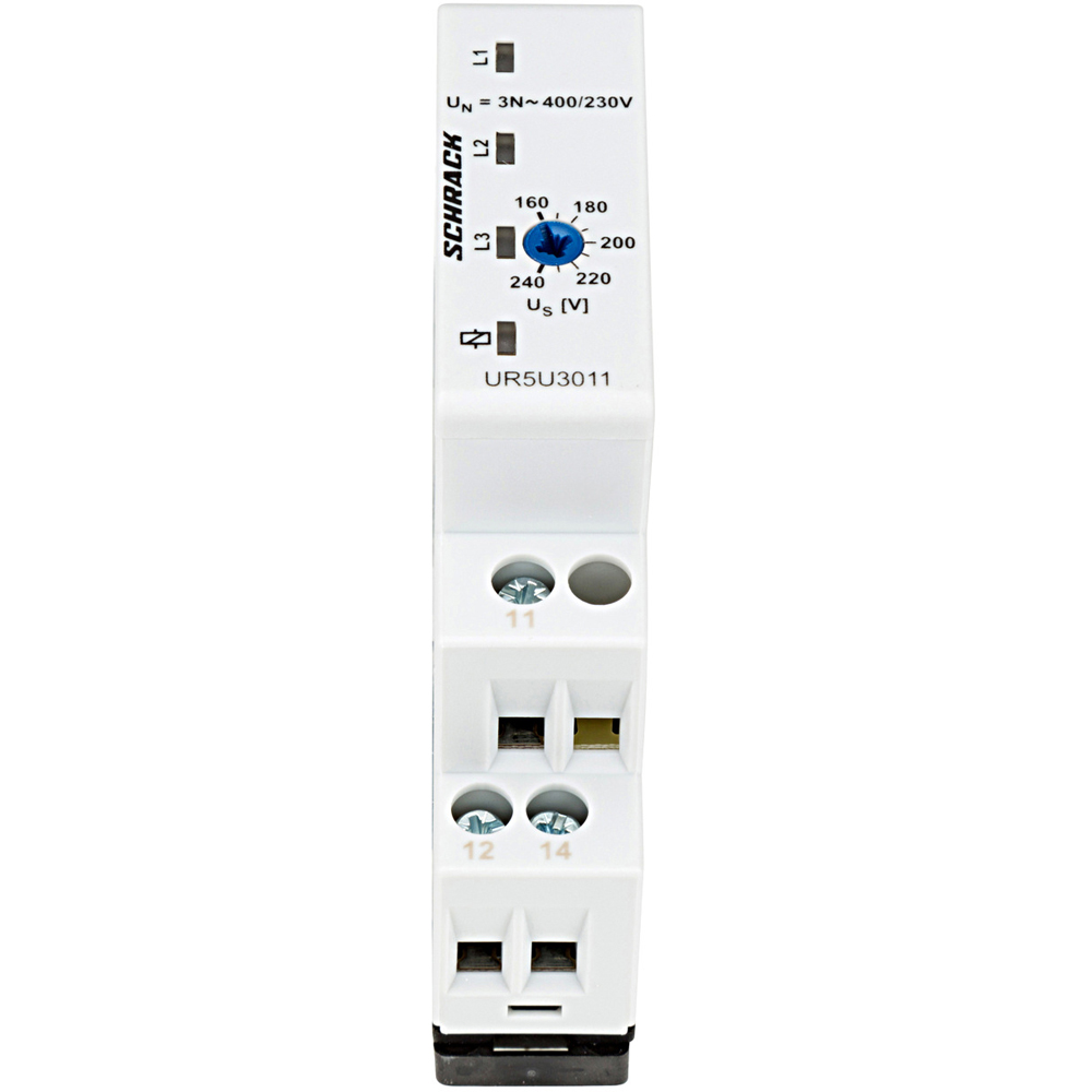 Releu protectie tensiune trifazat SCHRACK, 4P, 230-400V