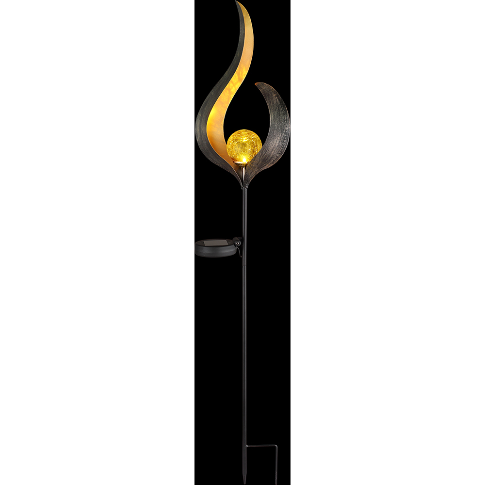 Lampa solara GLOBO bronz, 90cm, 3000K, IP44, metal, bronz