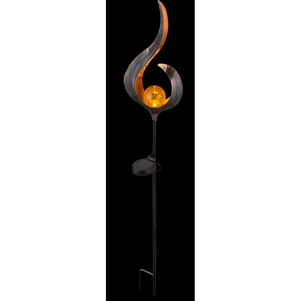 Lampa solara GLOBO bronz, 90cm, 3000K, IP44, metal, bronz