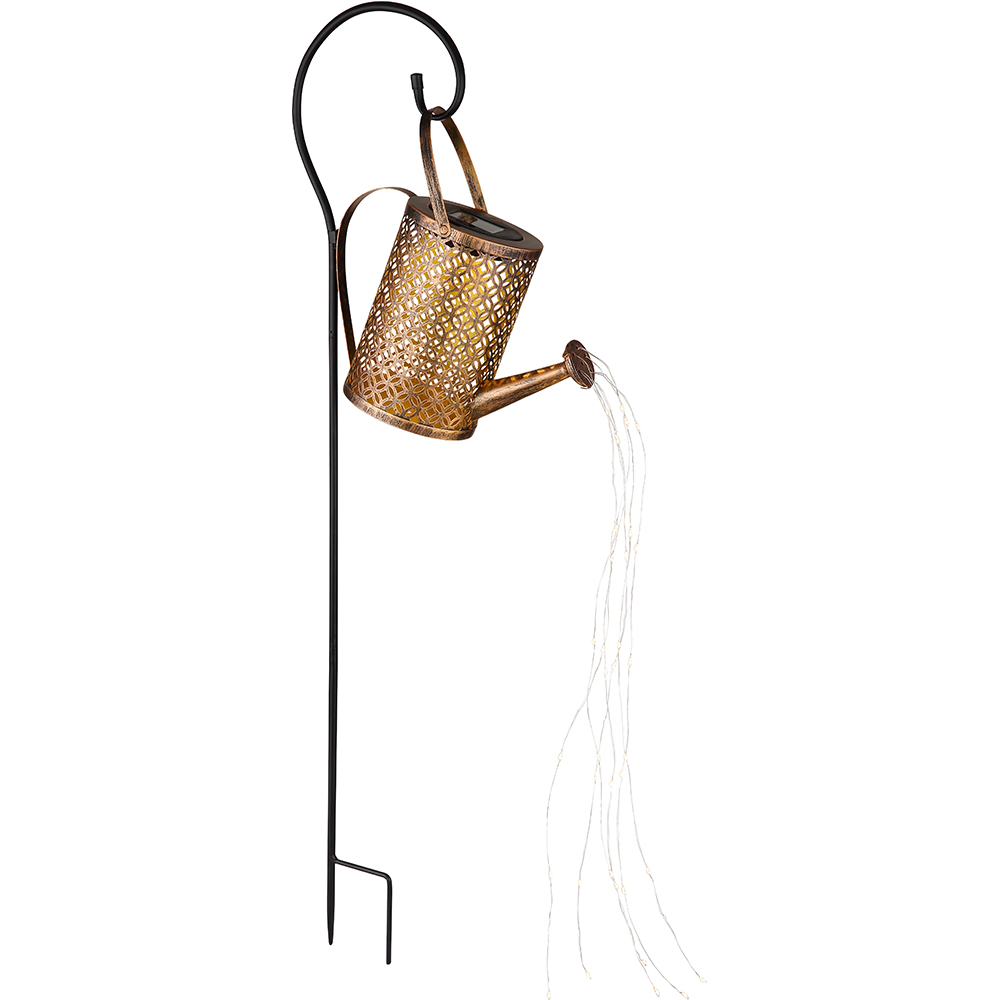 Lampa solara GLOBO stropitoare, 84.5cm, 3000K, IP44, metal, negru mat