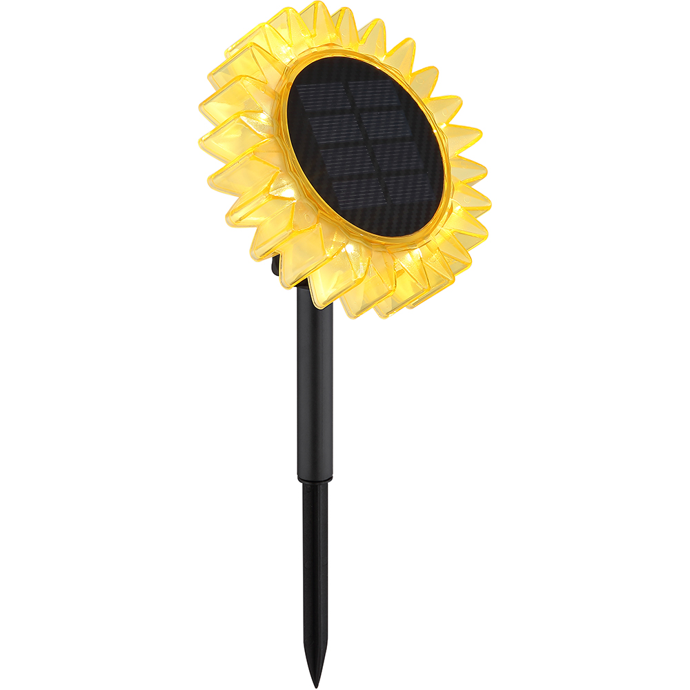Lampa solara GLOBO Floarea Soarelui, 0.06W, 3000K, plastic, galben
