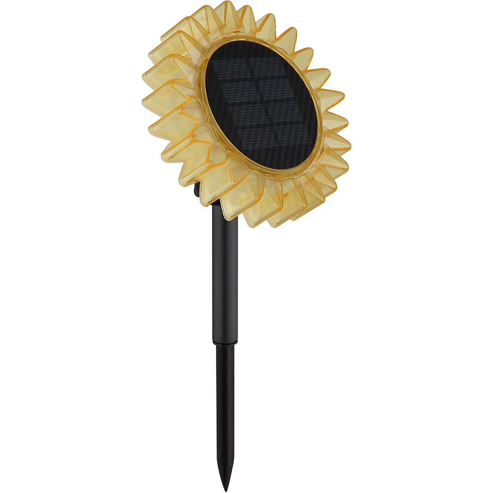 Lampa solara GLOBO Floarea Soarelui, 0.06W, 3000K, plastic, galben