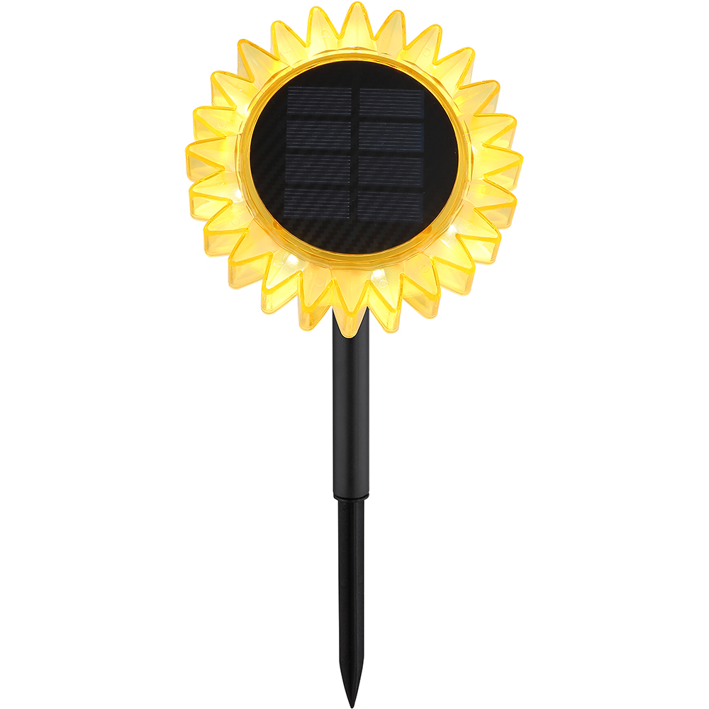 Lampa solara GLOBO Floarea Soarelui, 0.06W, 3000K, plastic, galben