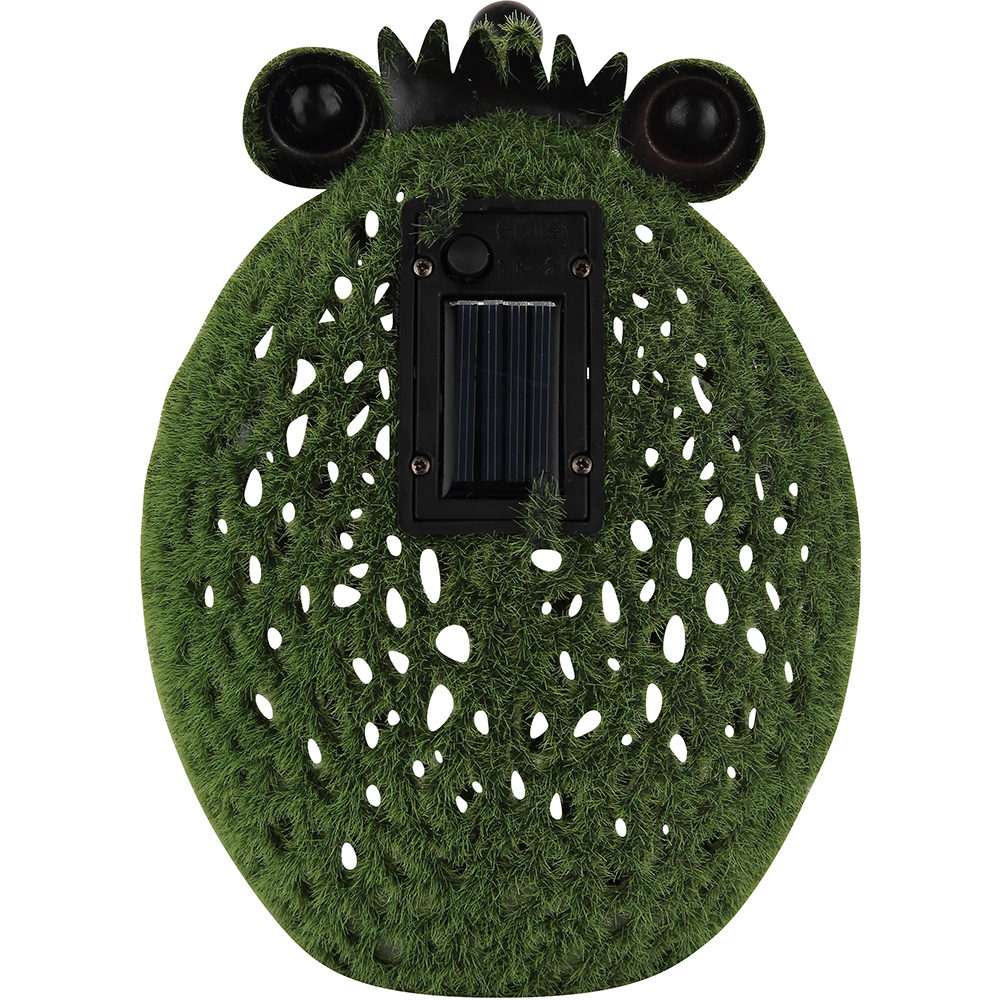 Lampa solara GLOBO arici, 3000K, IP44, metal, maro