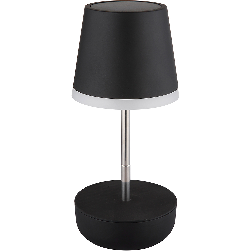Veioza solara GLOBO, 3000K, IP44, plastic, negru