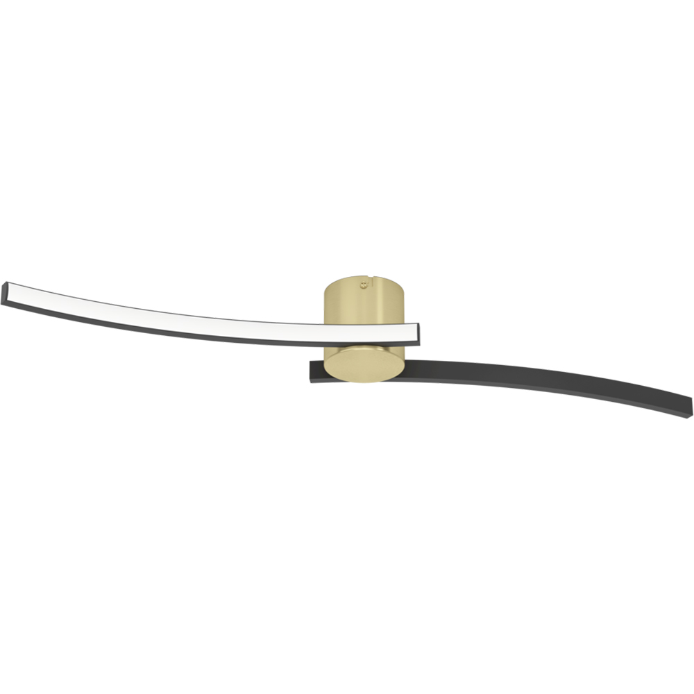 Plafoniera Led EGLO Aieta, 12W, 1450lm, lumina neutra, IP20, negru